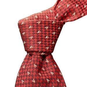 Verri (Italy) Silk Tie. Red.